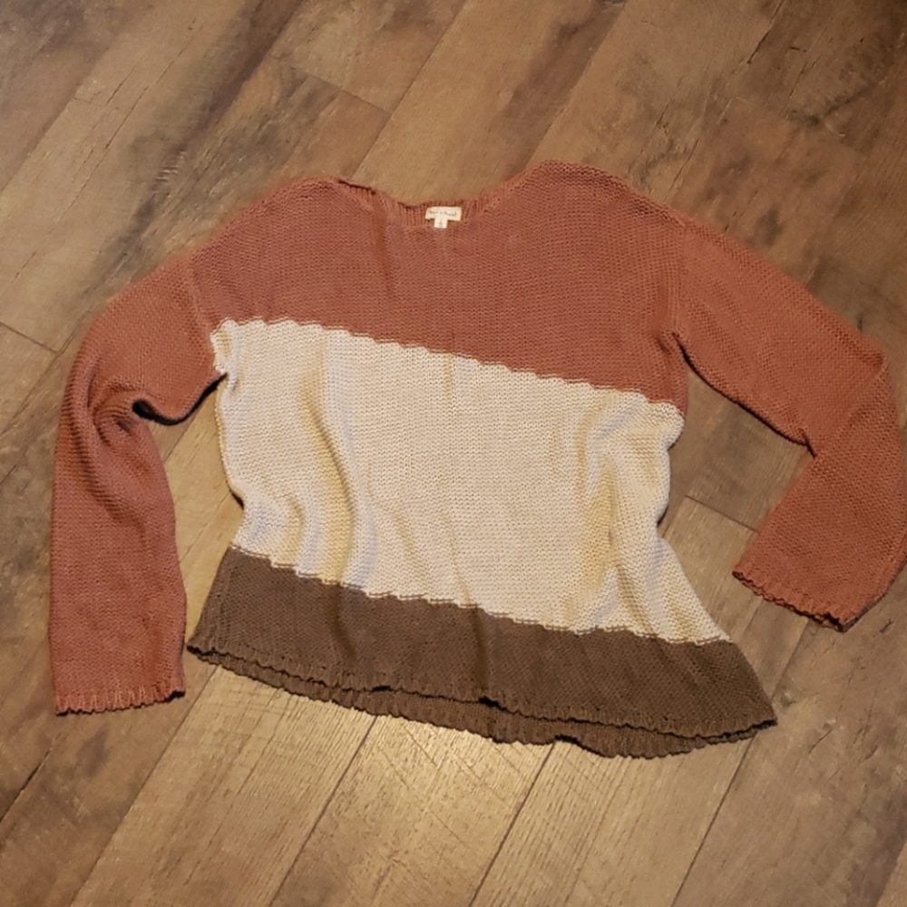 Asymmetrical Striped Sweater